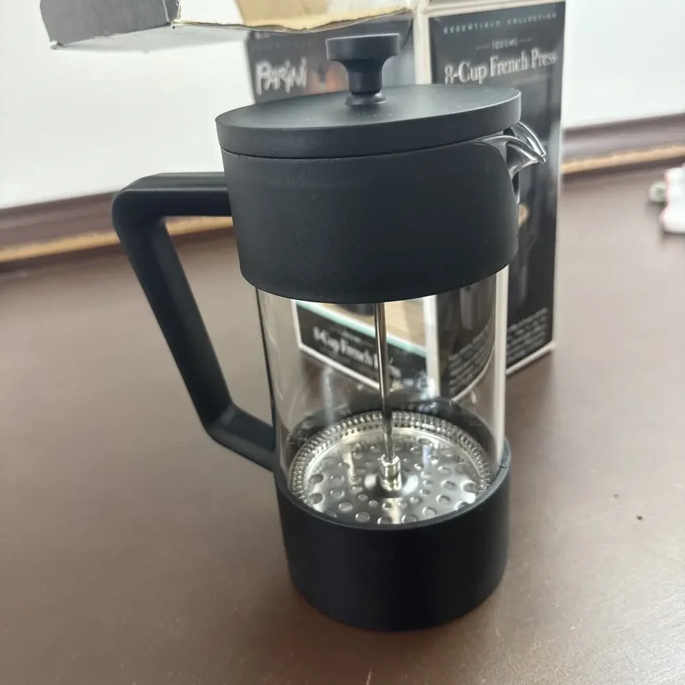 Parini Essential Collection 8-Cup French Press Coffee Tea Maker Stainless Steel